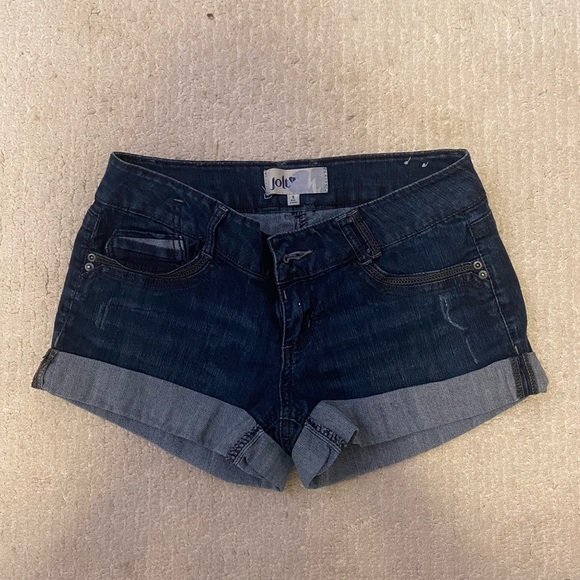 Junior Girls Blue Jean Shorts - Picture 1 of 2
